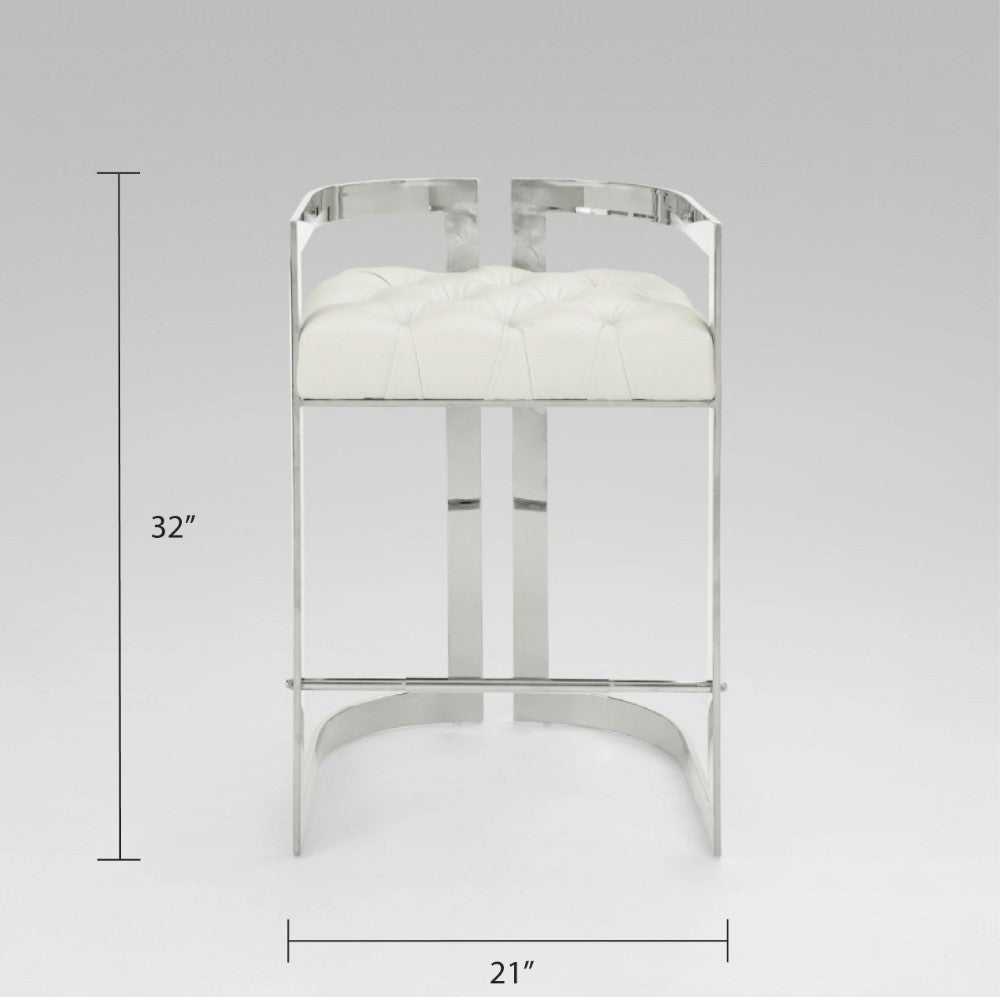 Vara Silver Counter Stool - Ella and Ross Furniture