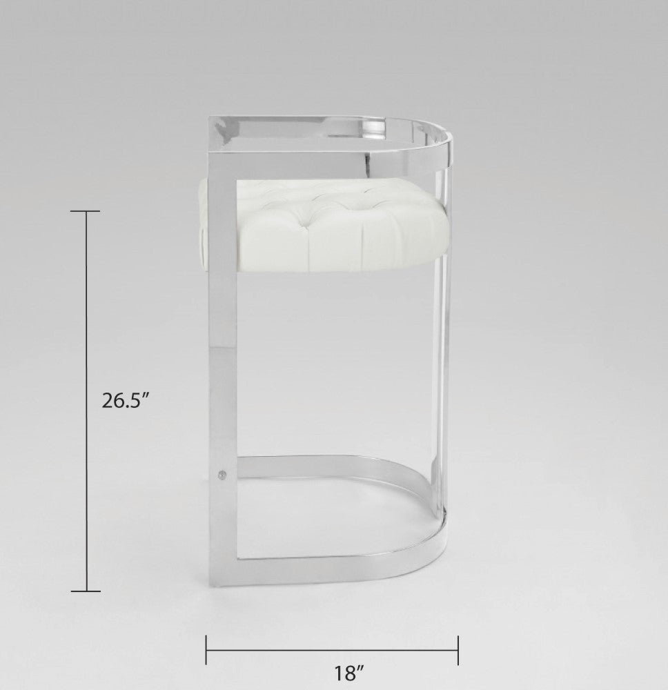 Vara Silver Counter Stool - Ella and Ross Furniture