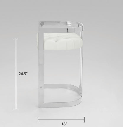 Vara Silver Counter Stool - Ella and Ross Furniture
