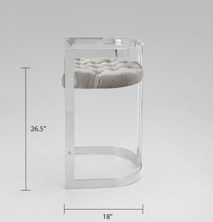 Vara Silver Counter Stool - Ella and Ross Furniture