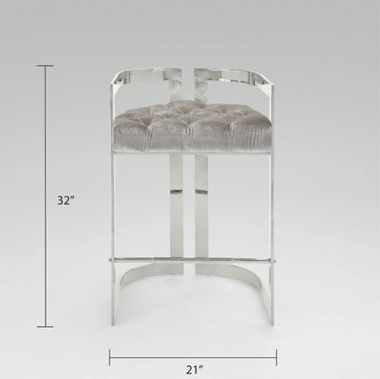 Vara Silver Counter Stool - Ella and Ross Furniture