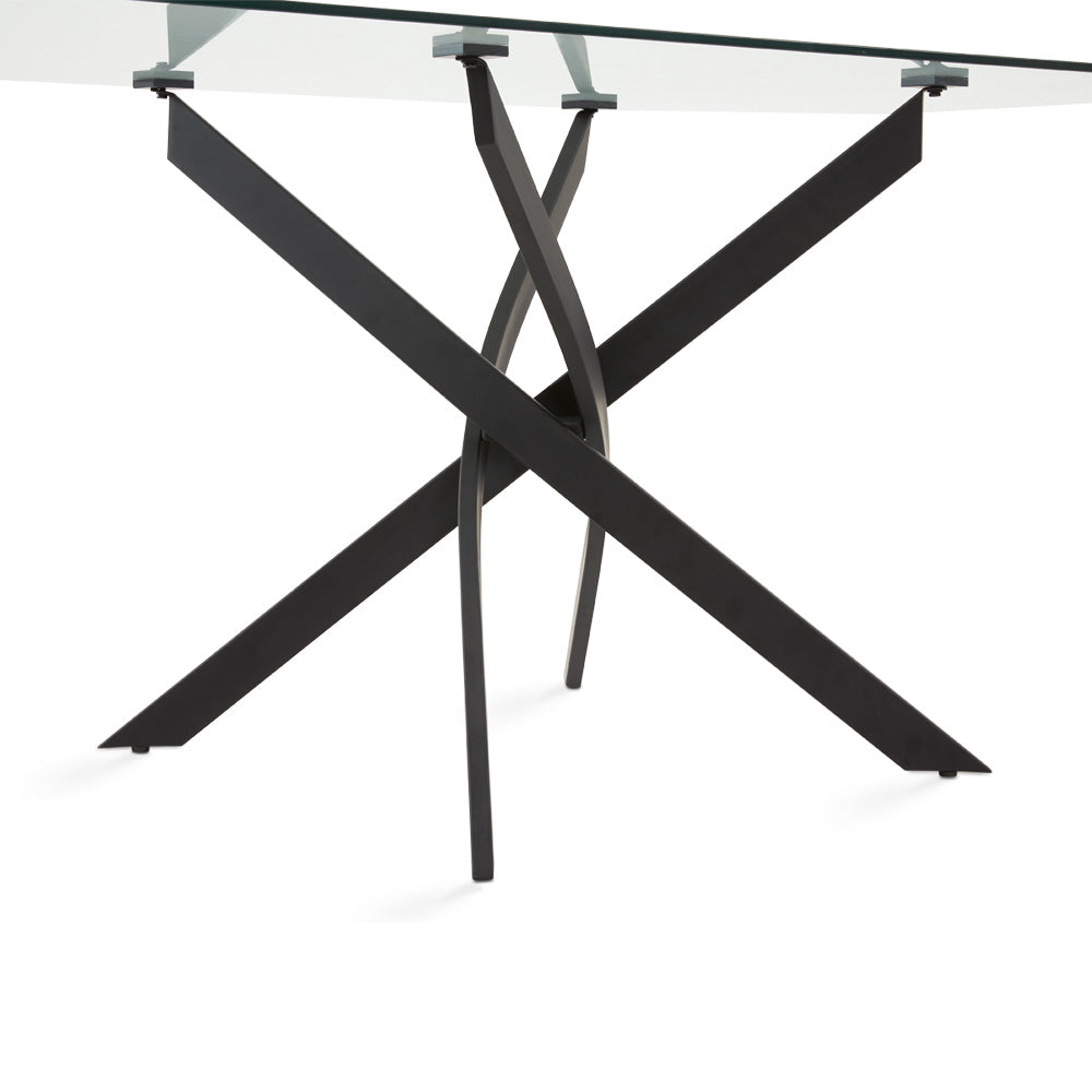 Verity Black Dining Table - 63" - Ella and Ross Furniture