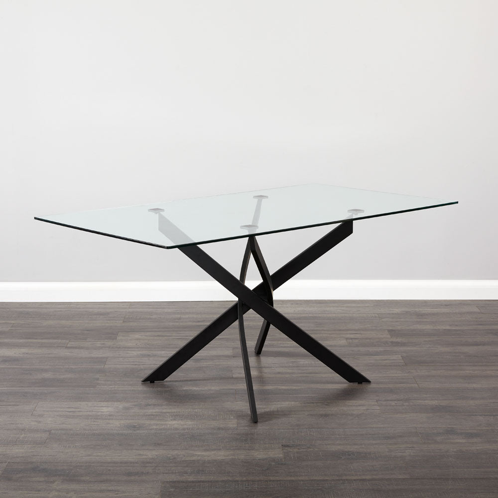 Verity Black Dining Table - 63" - Ella and Ross Furniture