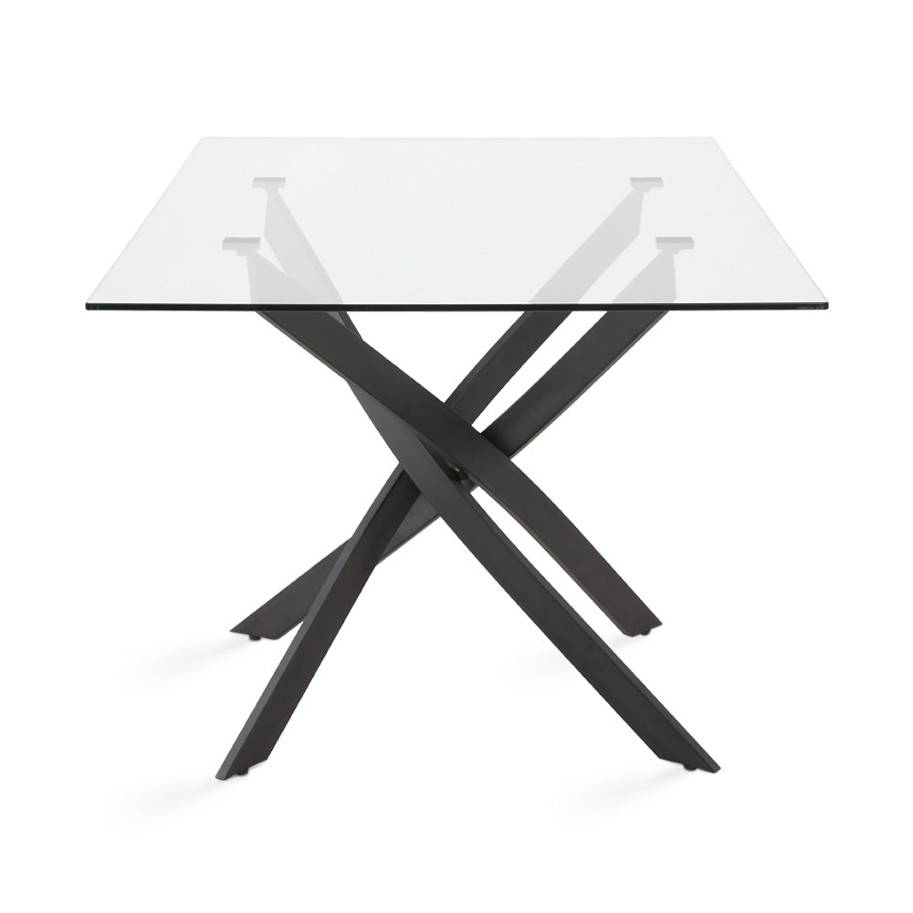 Verity Black Dining Table - 63" - Ella and Ross Furniture