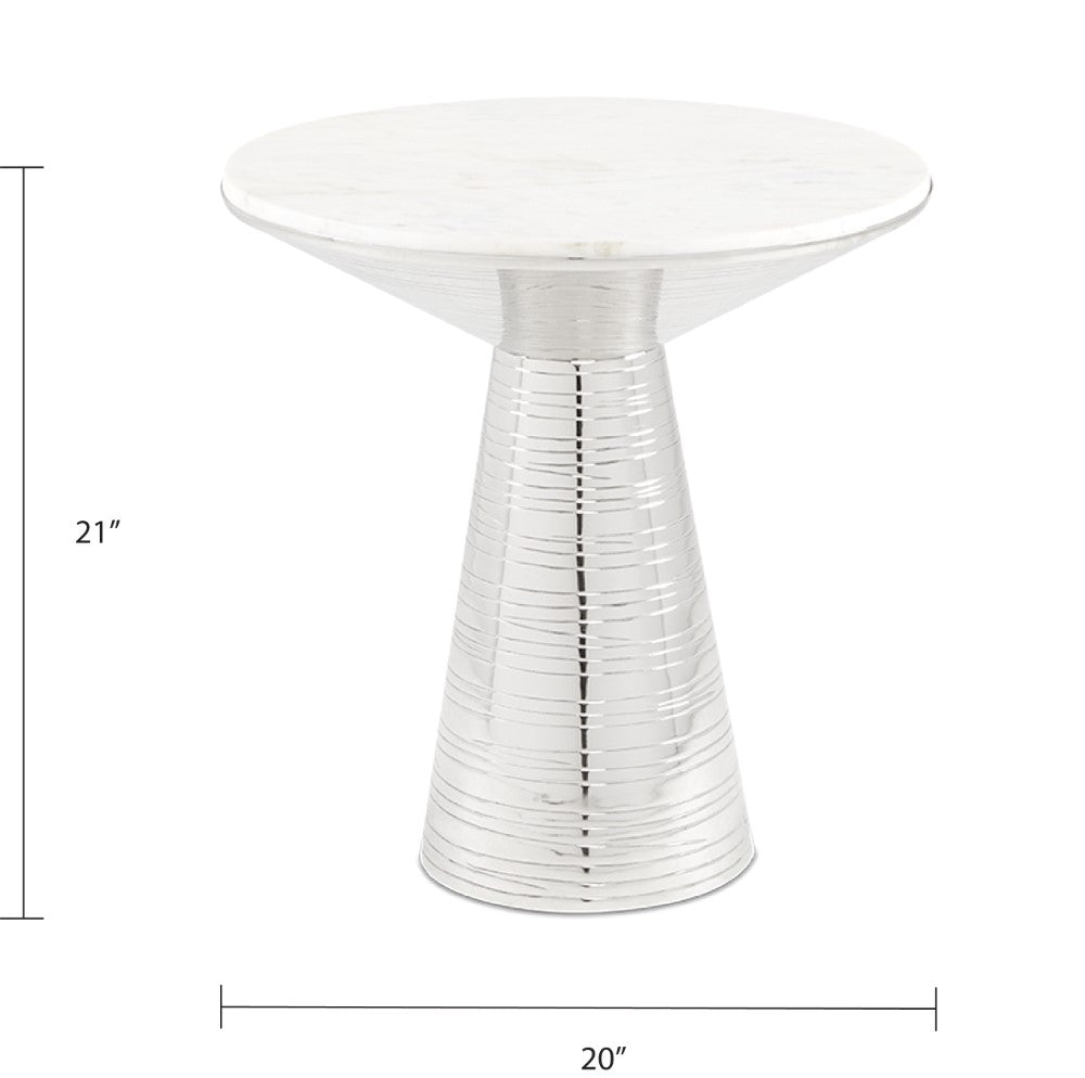 Vesper Marble End Table - Ella and Ross Furniture