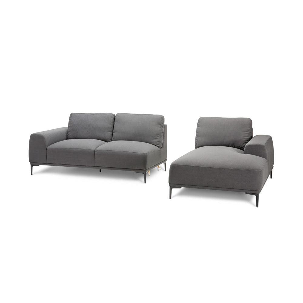 Windsor Right Sectional Sofa - Separated Grey